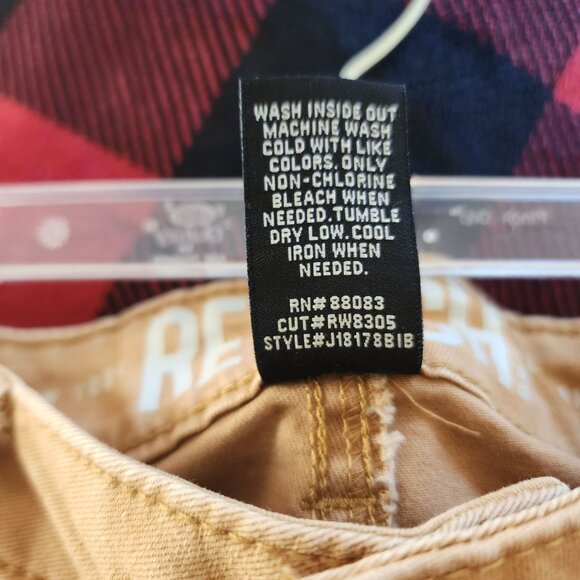 Rewash Womens Golden Skinny Jeans With Raw Hem & Rear Pockets - Picture 6 of 10